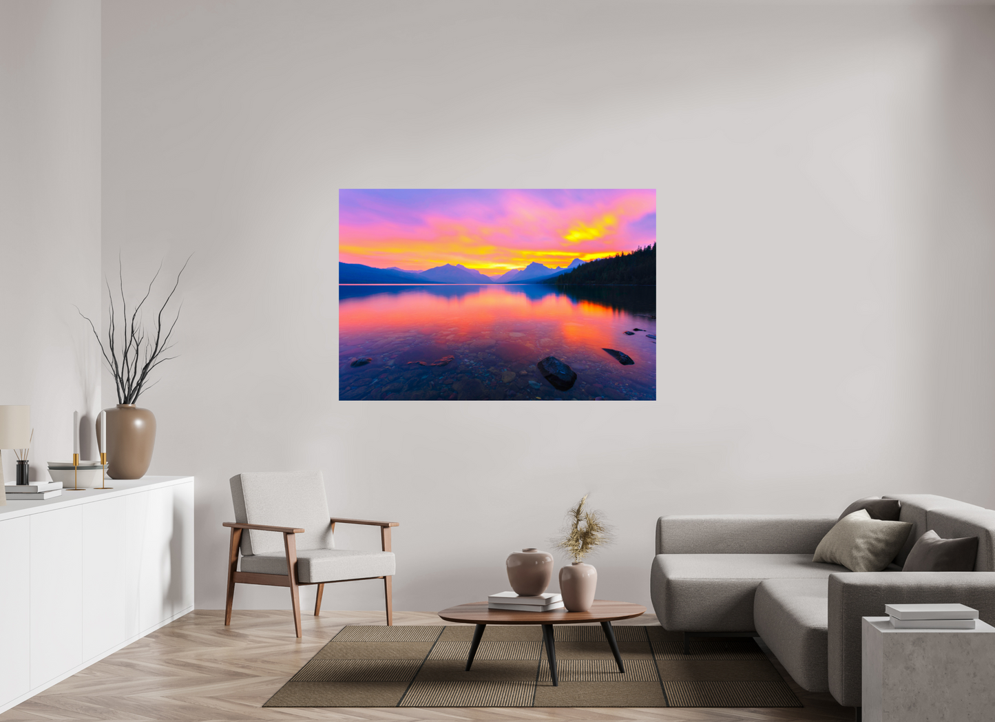 66 x 44″, ChromaLuxe HD Metal Print Love at first sight