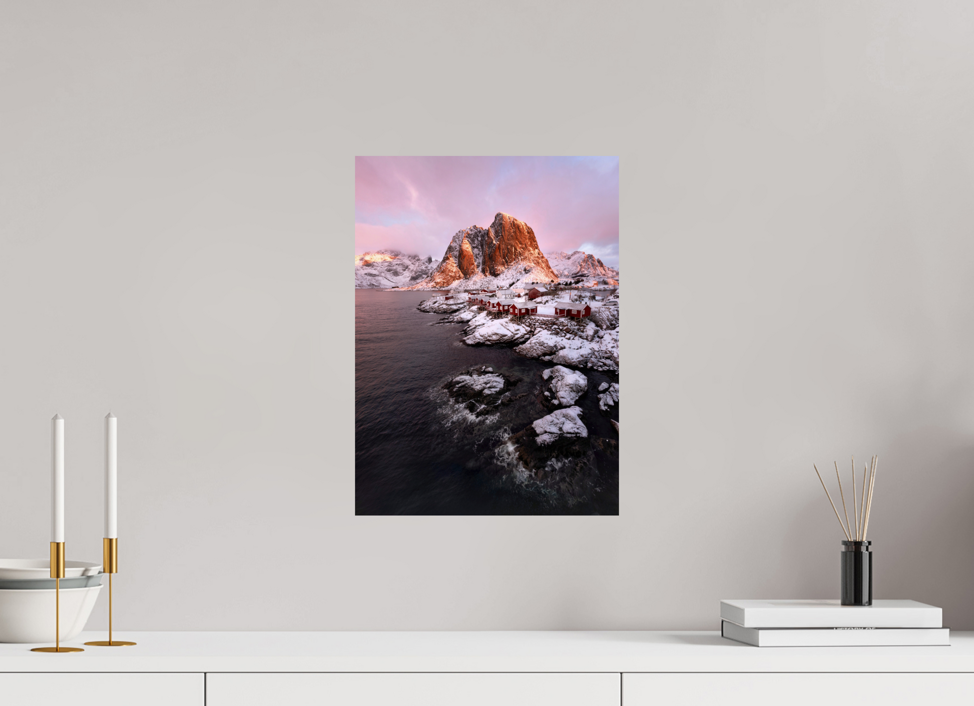 12 x 16.4″, ChromaLuxe HD Metal Print Hamnøy Norway