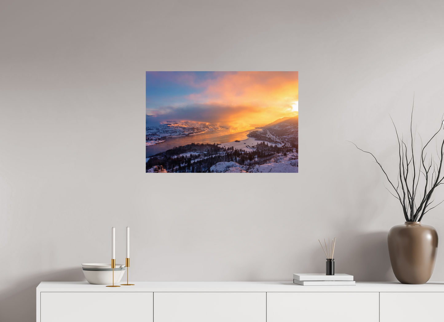 30 x 20″, Fine Art Print Frostline Sunrise