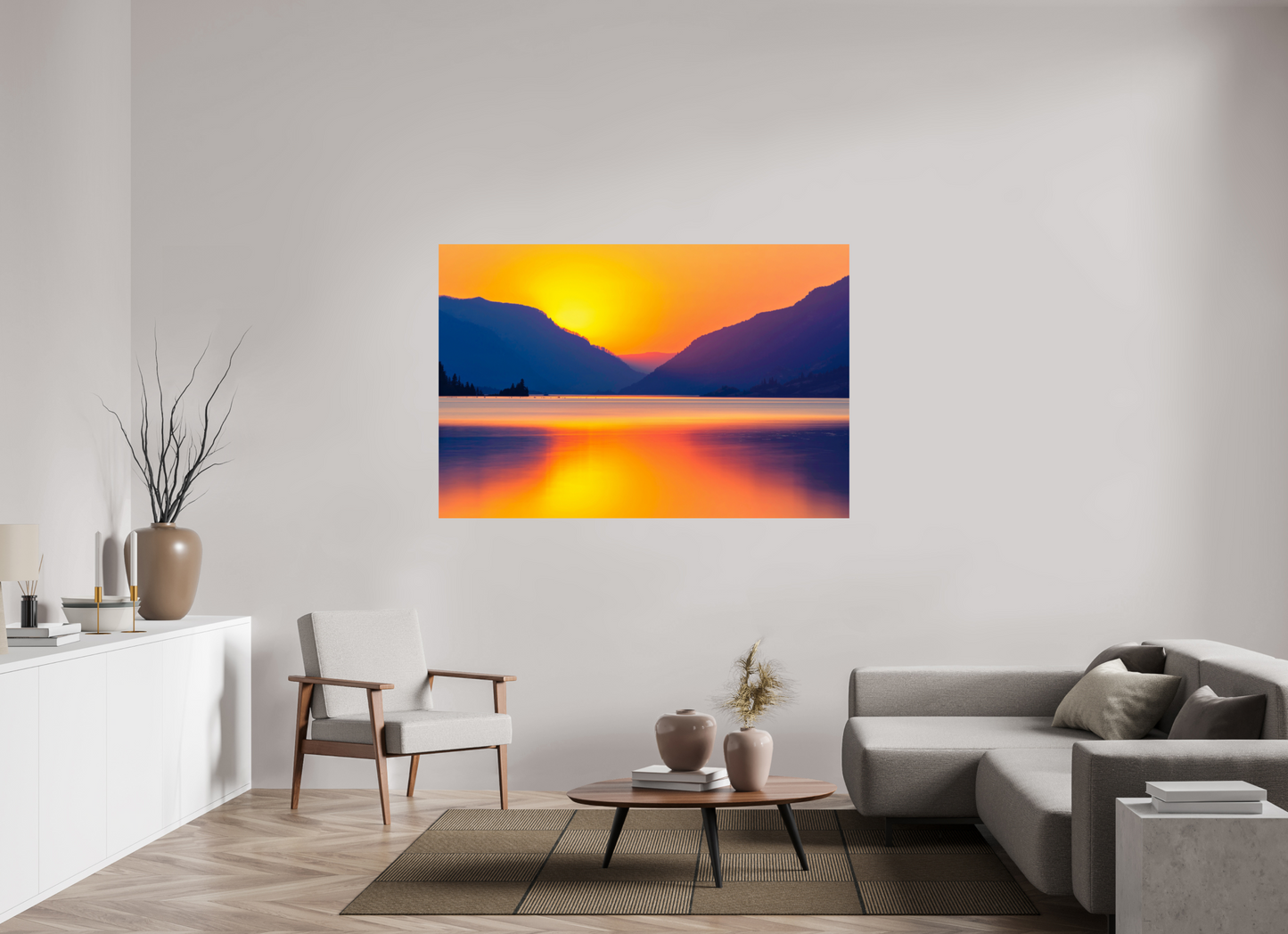 66 x 44″, ChromaLuxe HD Metal Print Happy Vibes